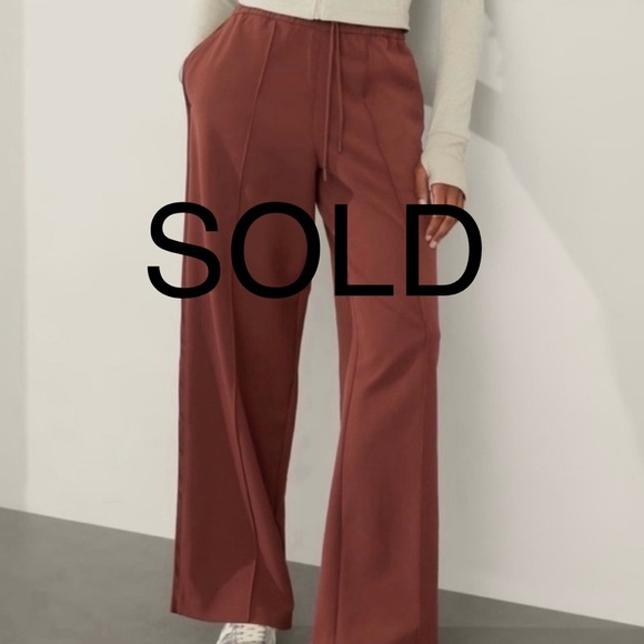 Athleta Pants - Athleta New Endeavor High Rise Relaxed Pant
Cherrywood Brown Women's Size S NWT